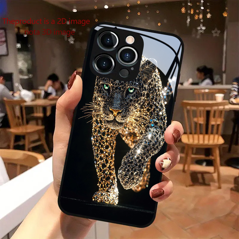 Phone Cases Expensive - PROTECT Diamond-set Gold Cheetah for iPhone
