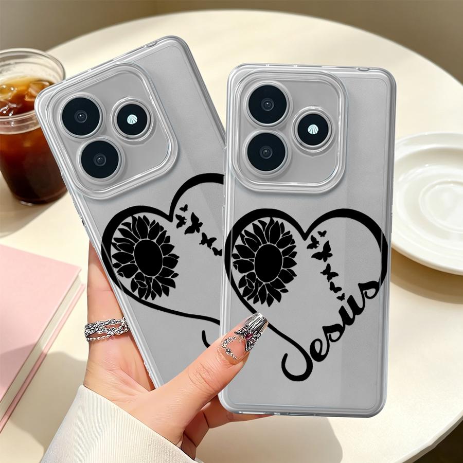 Phone Cases Jesus - Creative Love Jesus Clear Phone Cover