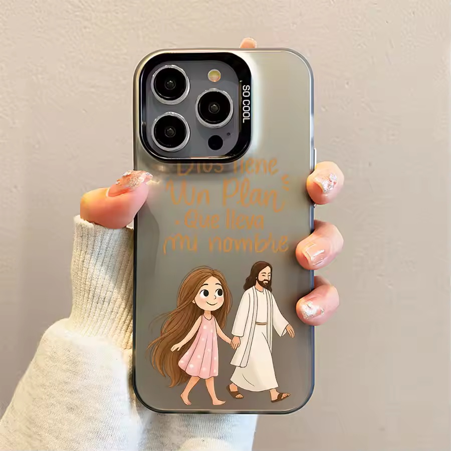 Cute Girl Walking With God Mat - огляд і ціна Phone Cases Girls