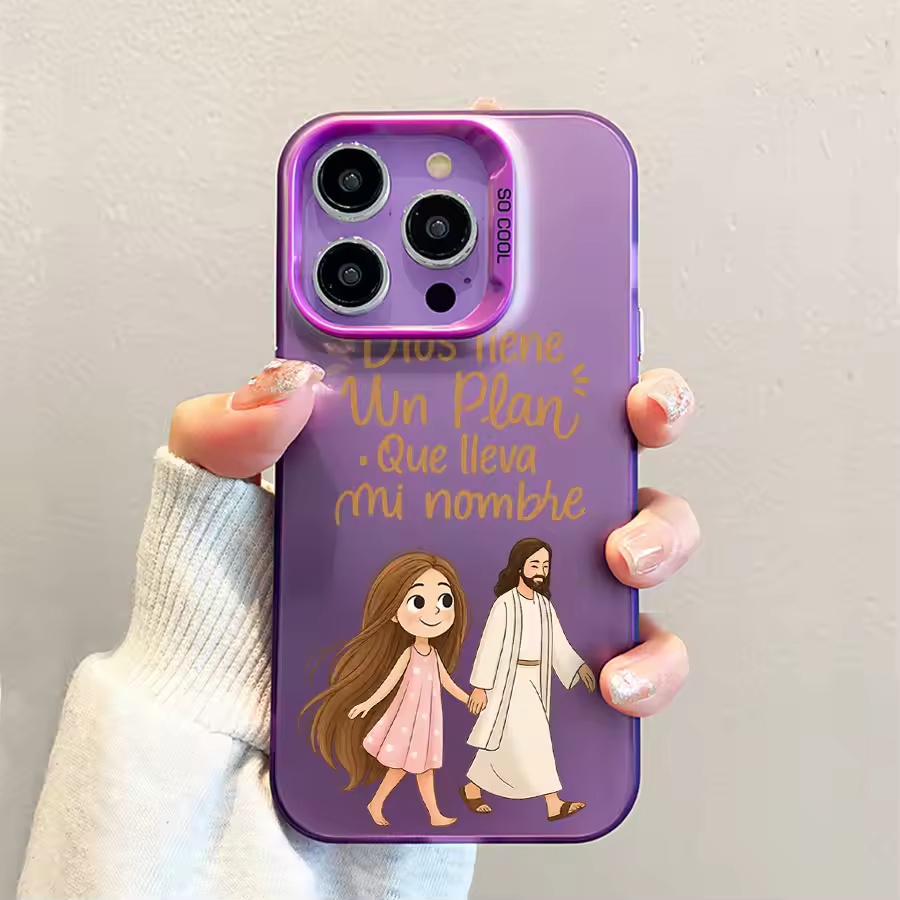 Cute Girl Walking With God Mat - огляд і ціна Phone Cases Girls