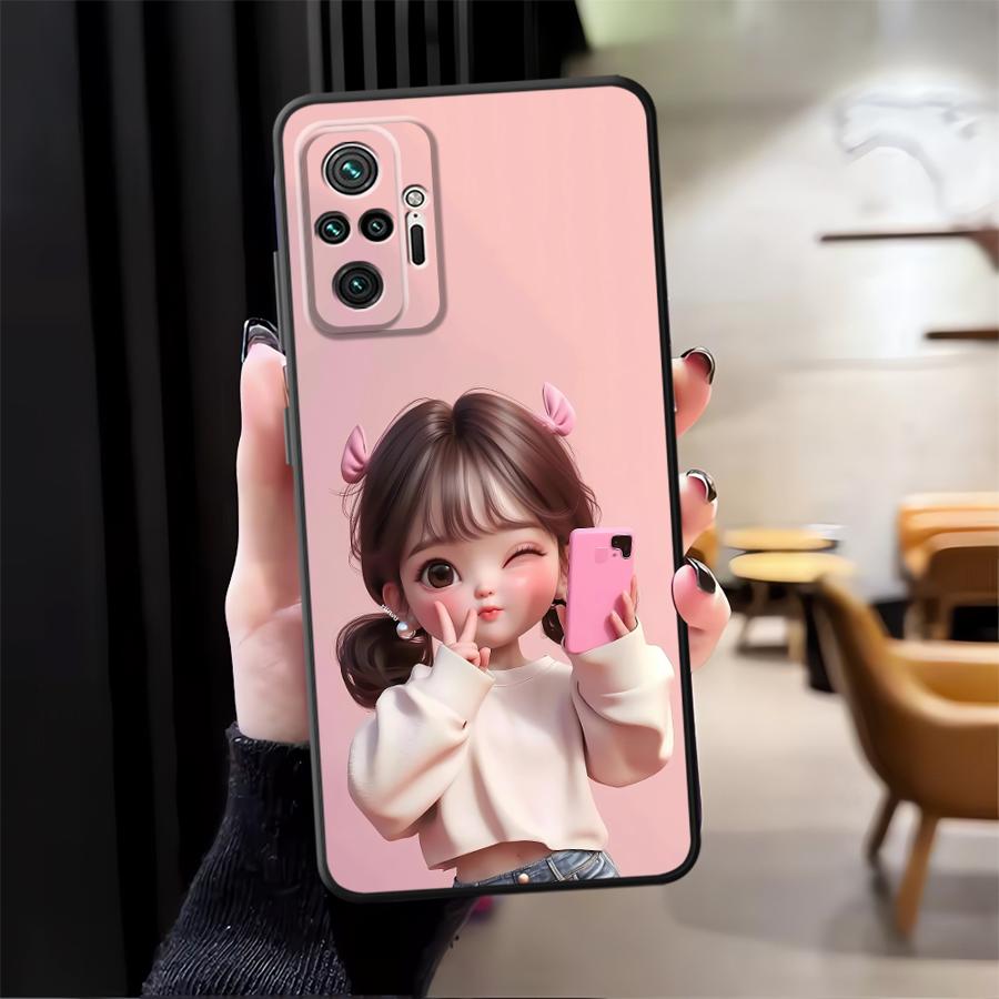 Cartoon Girl Pattern Funda Pho - огляд і ціна Phone Cases Girls