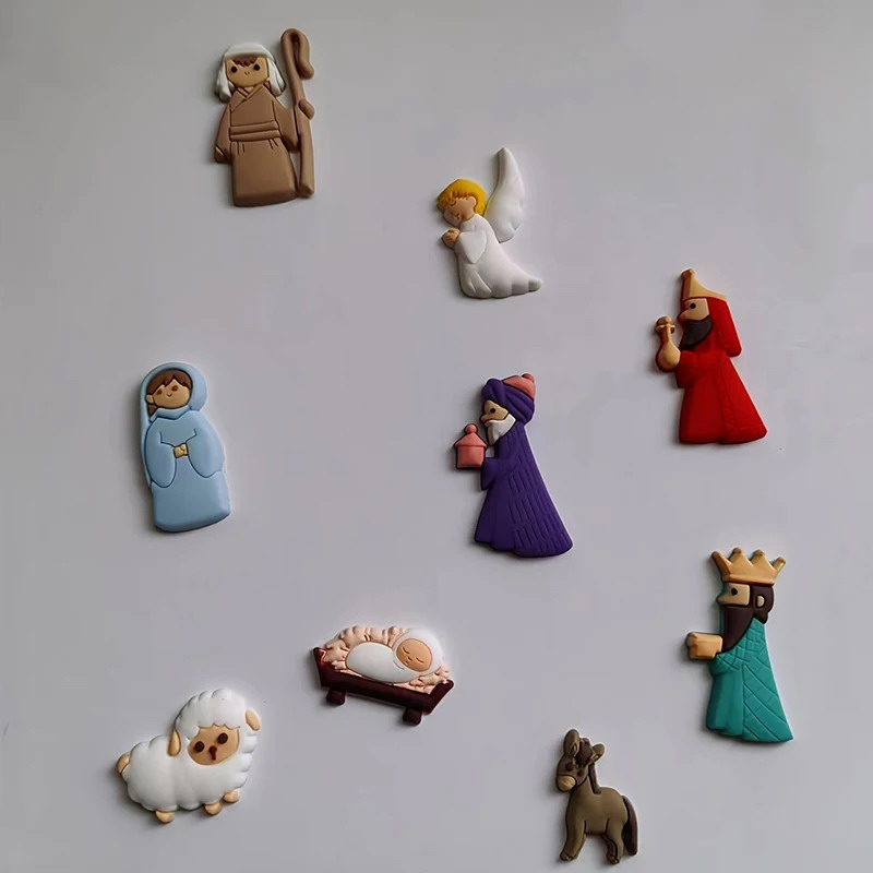 9pcs/Set Jesus Fridge Magnets  - огляд і ціна Phone Cases Jesus