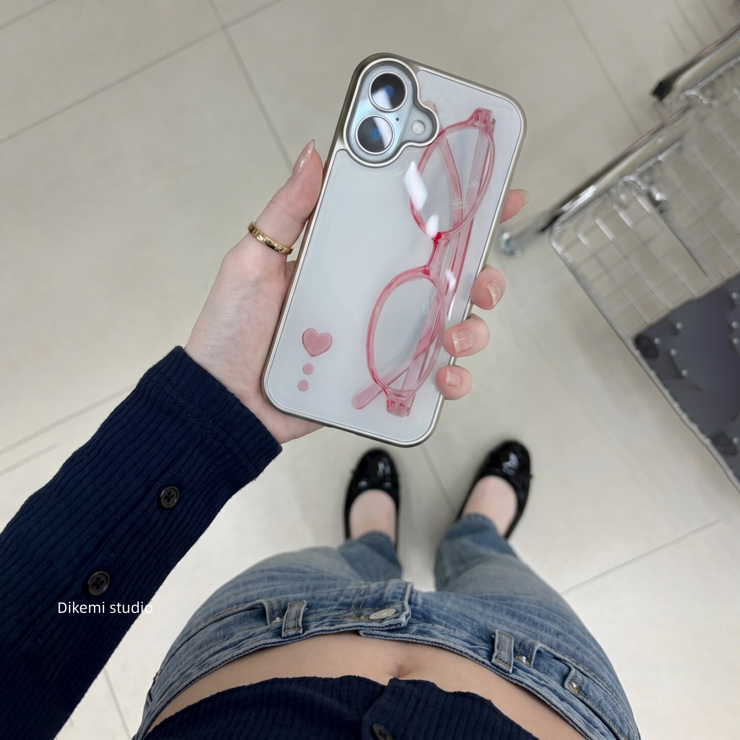 Korean ins Girl Heart Pink Gla - огляд і ціна Phone Cases Girls