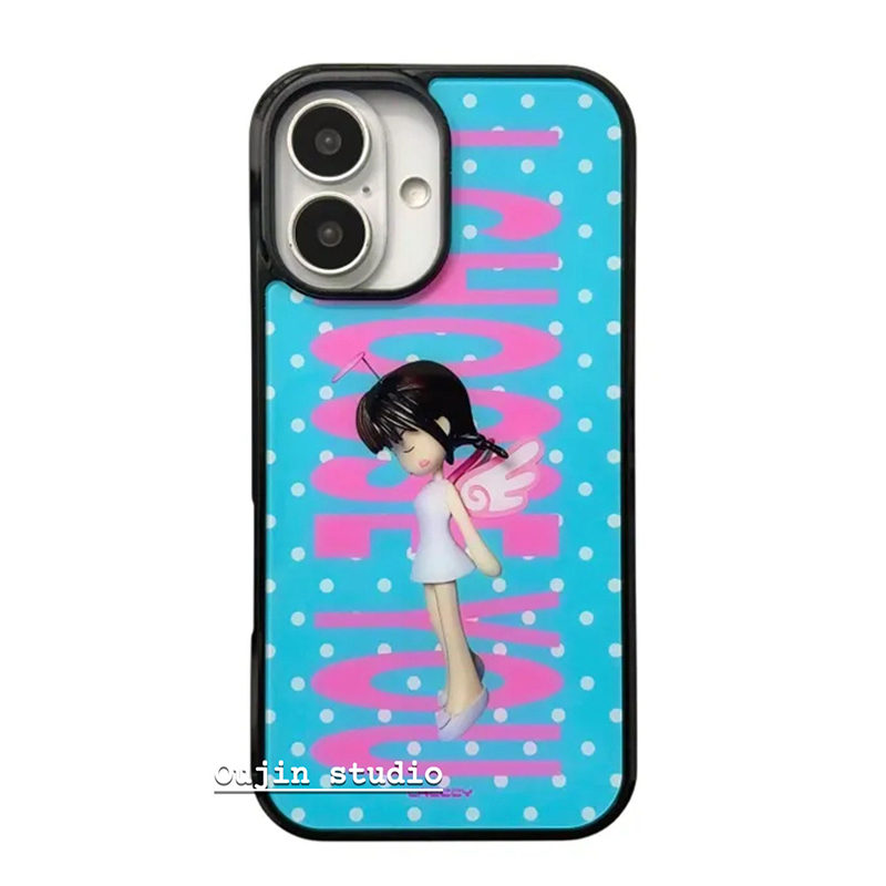 Korean Ins Polka Dots Angel Gi - огляд і ціна Phone Cases Girls