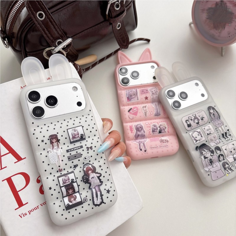 Japanese Y2K Cute Bunny Ear Ph - огляд і ціна Phone Cases Girls