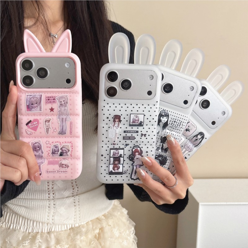 Japanese Y2K Cute Bunny Ear Ph - огляд і ціна Phone Cases Girls
